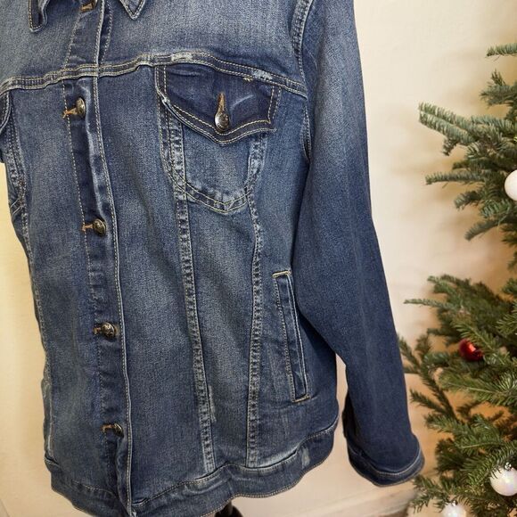 Torrid Blue Jean Denim Jacket Blue Size 3 - Picture 11 of 12